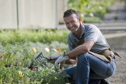 Seasonal planting and lawn care by gardeners in St James