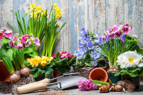 Cubic-yard garden waste estimate for a townhouse clearance in St James